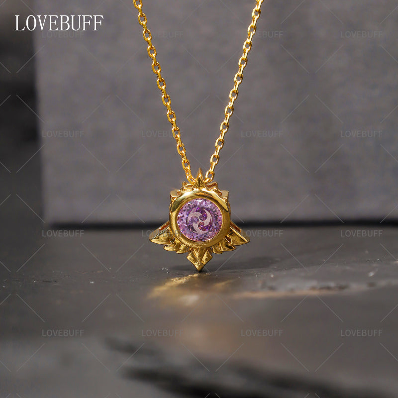 Mondstadt Vision Inspired Zircon Gemstone Pendant Dainty Necklace