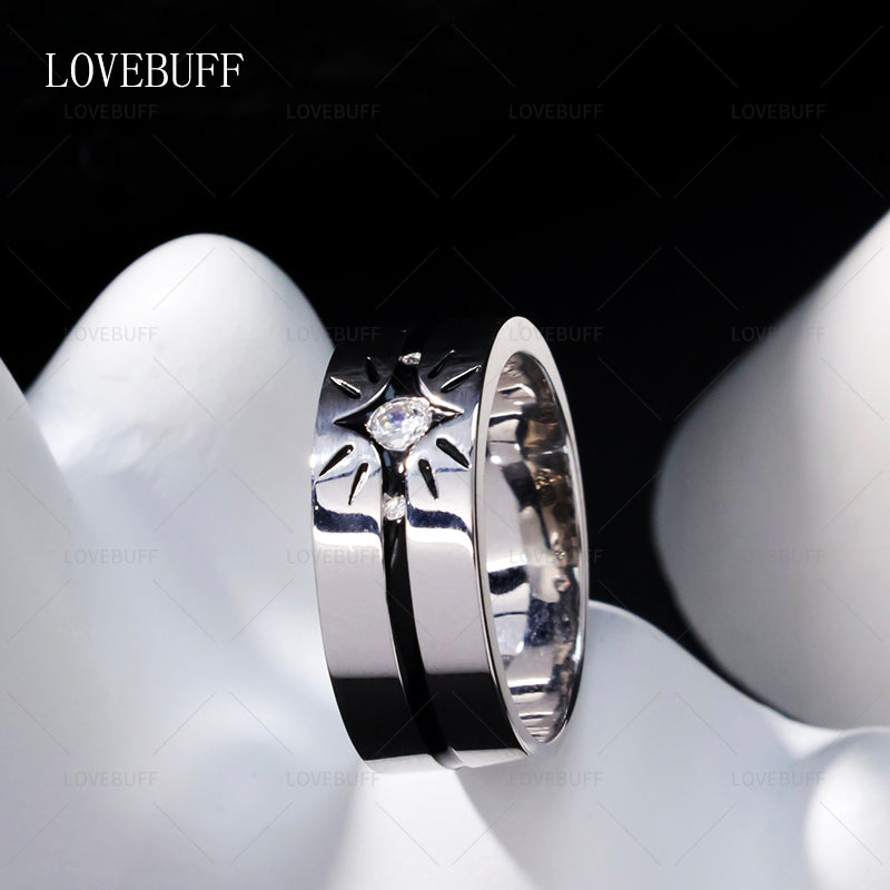 LOVEBUFF LAD Rafayel Zayne Xavier Affinity 100 Ring Style 925 Silver Closed Band