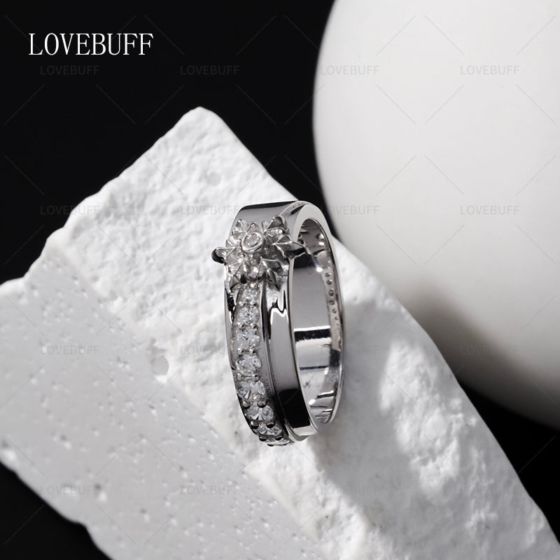 LOVEBUFF LAD Rafayel Zayne Xavier Affinity 100 Ring Style 925 Silver Closed Band