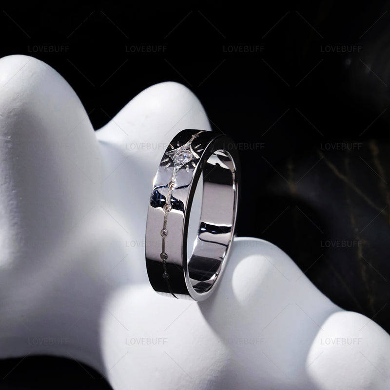 LOVEBUFF LAD Rafayel Zayne Xavier Affinity 100 Ring Style 925 Silver Closed Band