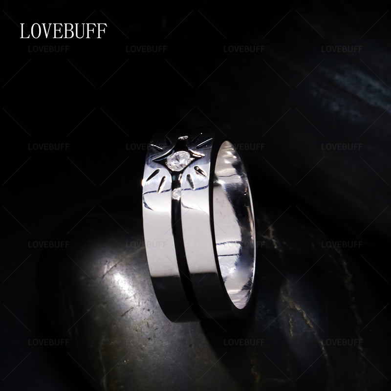 LOVEBUFF LAD Rafayel Zayne Xavier Affinity 100 Ring Style 925 Silver Closed Band