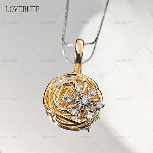 LOVEBUFF LaDs Zayne 2025 Birthday Dawnbreak Promise Crystal World Spinning Snowflake Necklace (ships in 1 month)