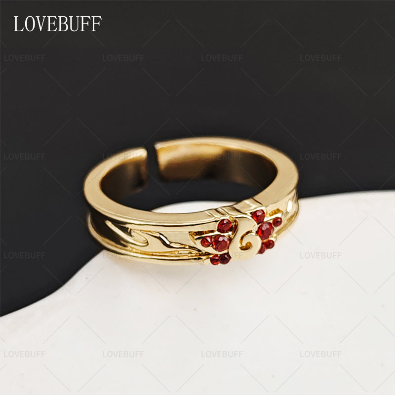 LOVEBUFF Nezha Aobing Themed Impression Ring