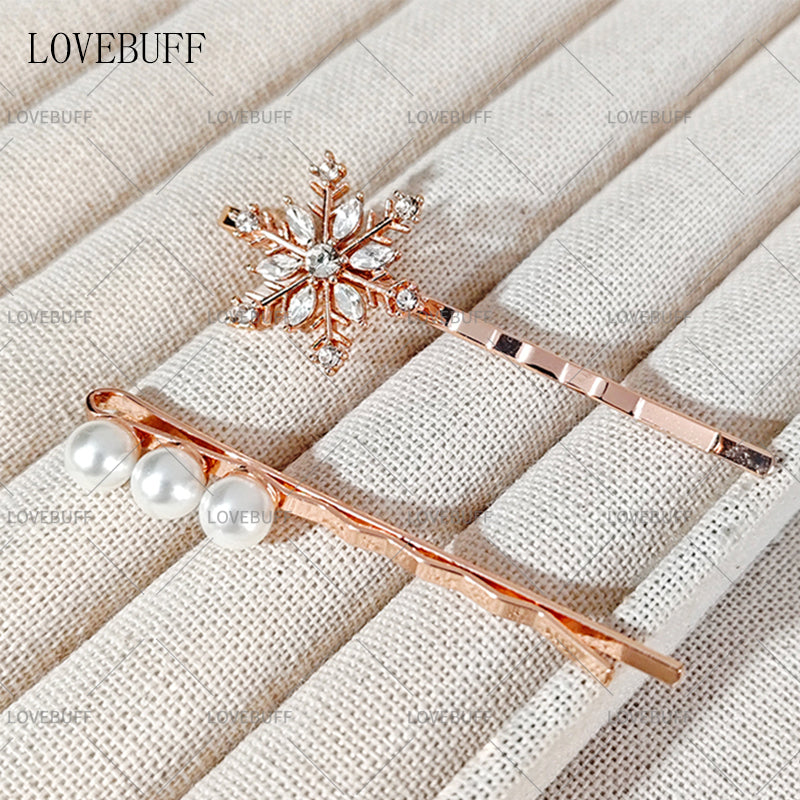 LOVEBUFF LAD Zayne Affinity 115 Snowflake Peal Hair Pin 2pc Set