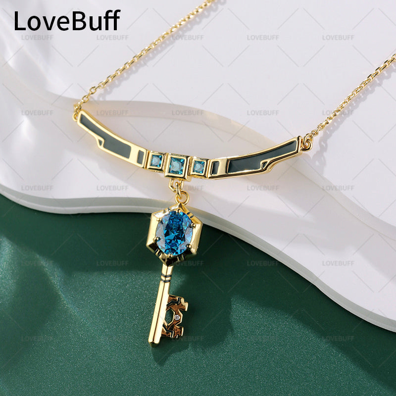 LOVEBUFF League of Legends LOL Hex Technology Key Pendant Necklace