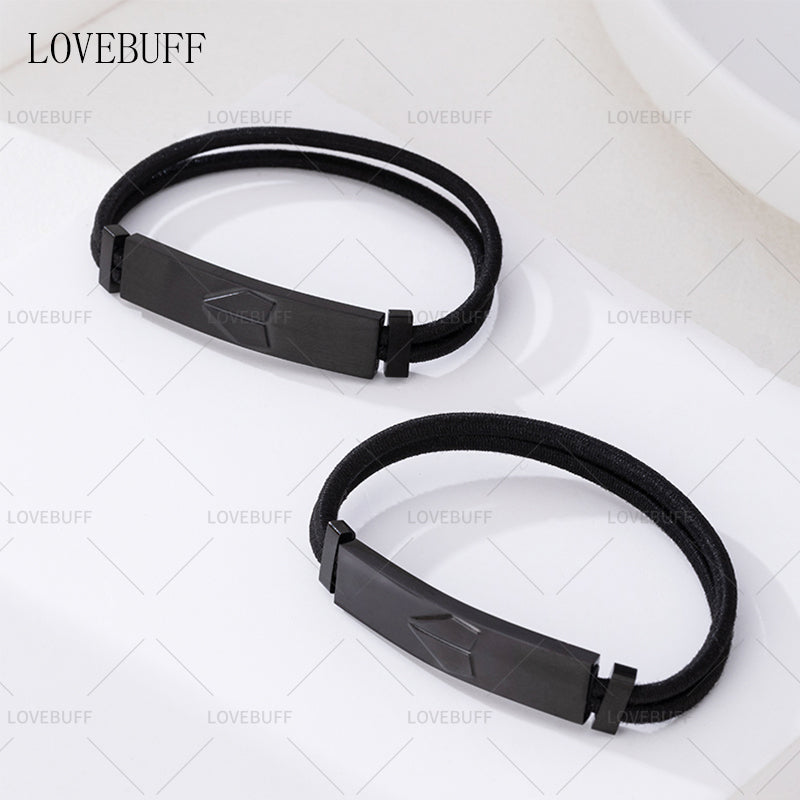 LOVEBUFF LAD Caleb Name Bar Paper Airplane Tag Bracelet