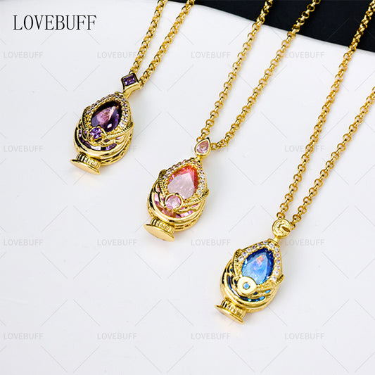 LOVEBUFF Puella Magi Madoka Magica Soul Gem Inspired Pendant Necklace