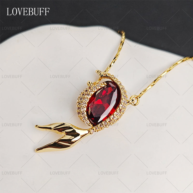 LOVEBUFF LAD Rafayel Mermaid Bond Mark Inspired Necklace