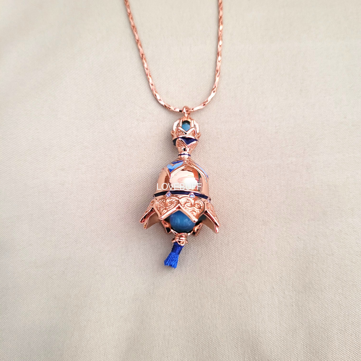 LOVEBUFF Genshin Scaramouche Tulaytullah's Remembrance Inspired Bell Necklace