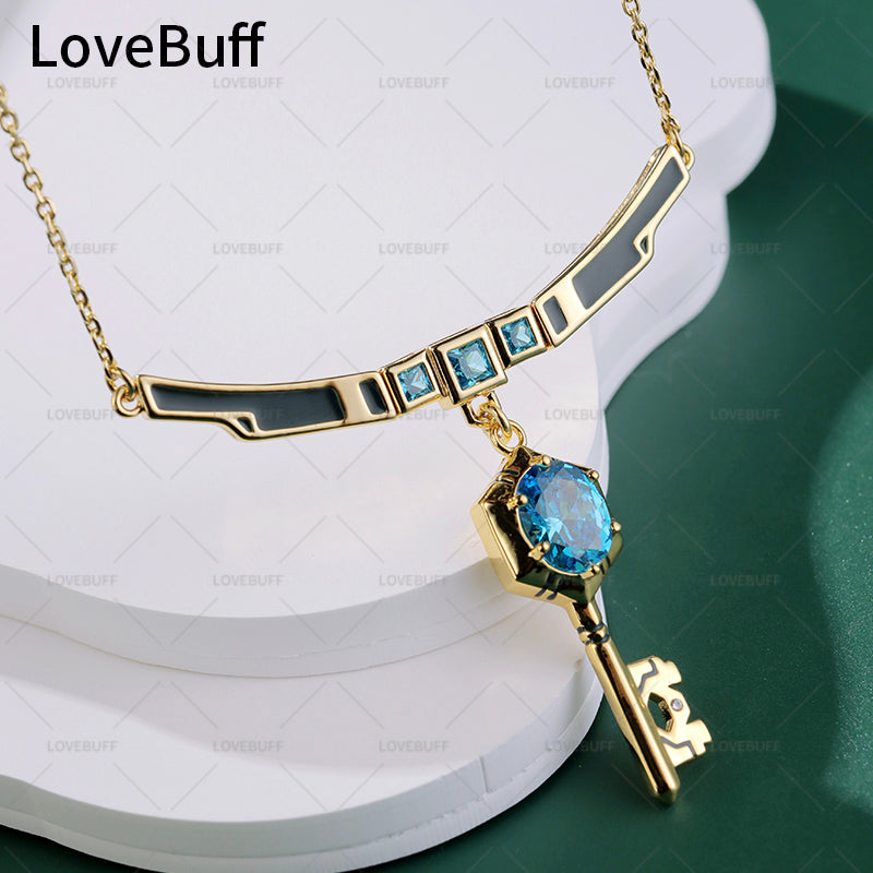 LOVEBUFF League of Legends LOL Hex Technology Key Pendant Necklace