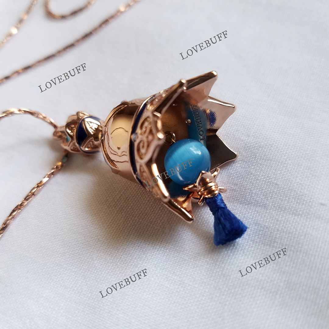 LOVEBUFF Genshin Scaramouche Tulaytullah's Remembrance Inspired Bell Necklace
