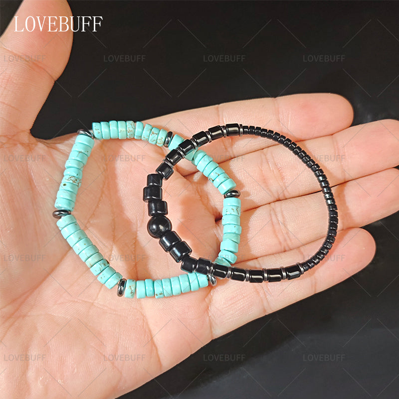LOVEBUFF LAD You and Midsummer Zayne Runaway Waves Beaded Bracelet 2pc Set