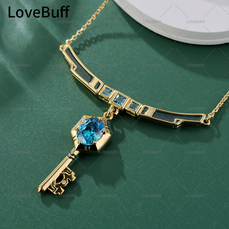 LOVEBUFF League of Legends LOL Hex Technology Key Pendant Necklace