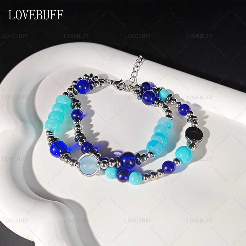 LOVEBUFF LAD You and Midsummer Zayne Runaway Waves MC's Beaded Layered Bracelet