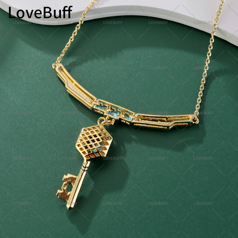 LOVEBUFF League of Legends LOL Hex Technology Key Pendant Necklace