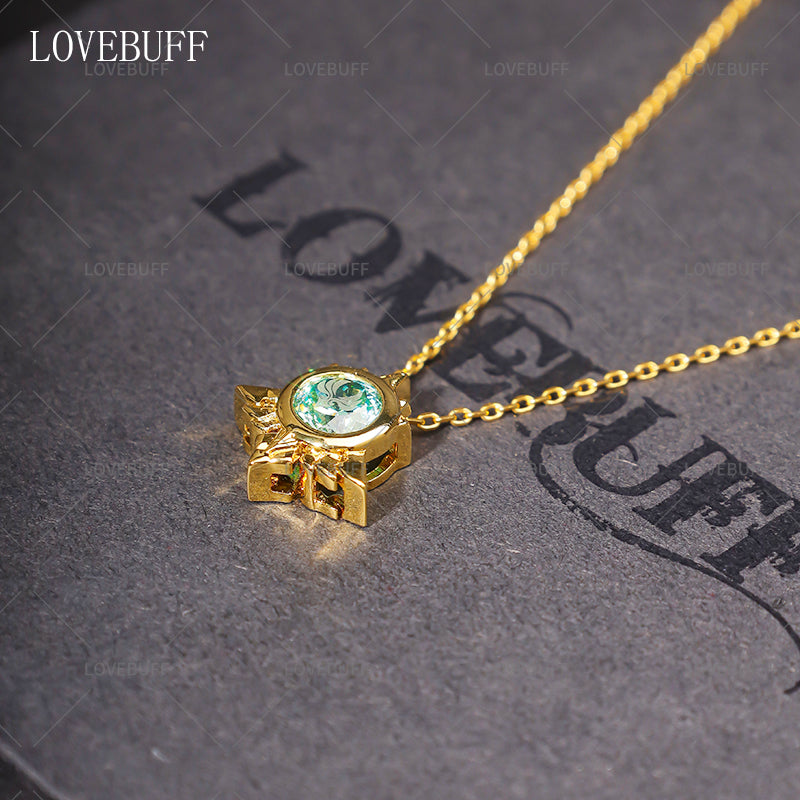 Mondstadt Vision Inspired Zircon Gemstone Pendant Dainty Necklace