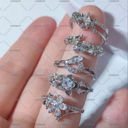 LOVEBUFF LAD Caleb Rafayel Sylus Xavier Zayne Wedding Ring Inspired Silver Band