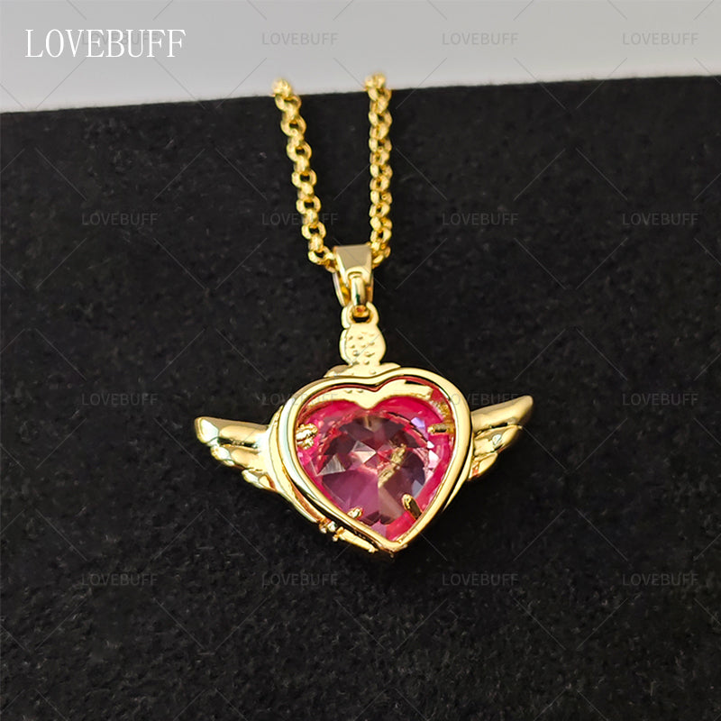 LOVEBUFF Sailor Moon Crisis Moon Compact Inspired Necklace