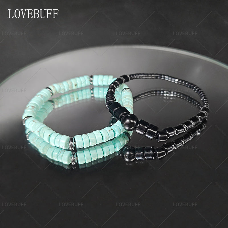 LOVEBUFF LAD You and Midsummer Zayne Runaway Waves Beaded Bracelet 2pc Set