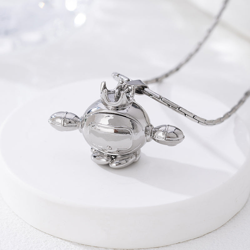 LOVEBUFF Splatoon 3 DLC Flying Robot Pearl Drone Inspired Pendant Necklace