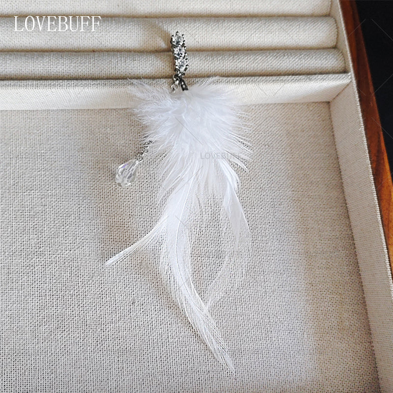 LOVEBUFF LAD Sylus MC's Feather Whisper Wedding Earrings