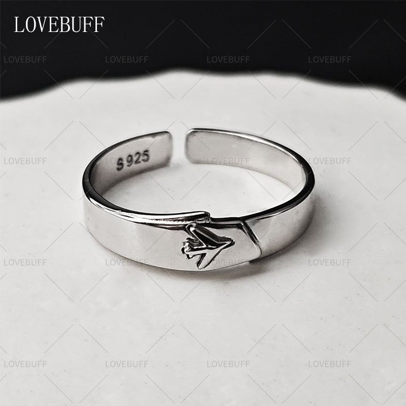 LOVEBUFF LAD Caleb Affinity 100 Ring Inspired Silver Band