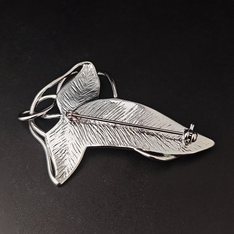 LOVEBUFF Green Leaf Brooch Enamel Pin