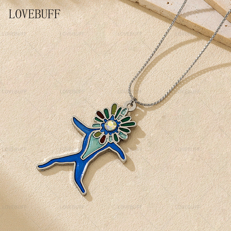 LOVEBUFF 하울의 움직이는 성 별 어린이 영감 귀걸이 목걸이