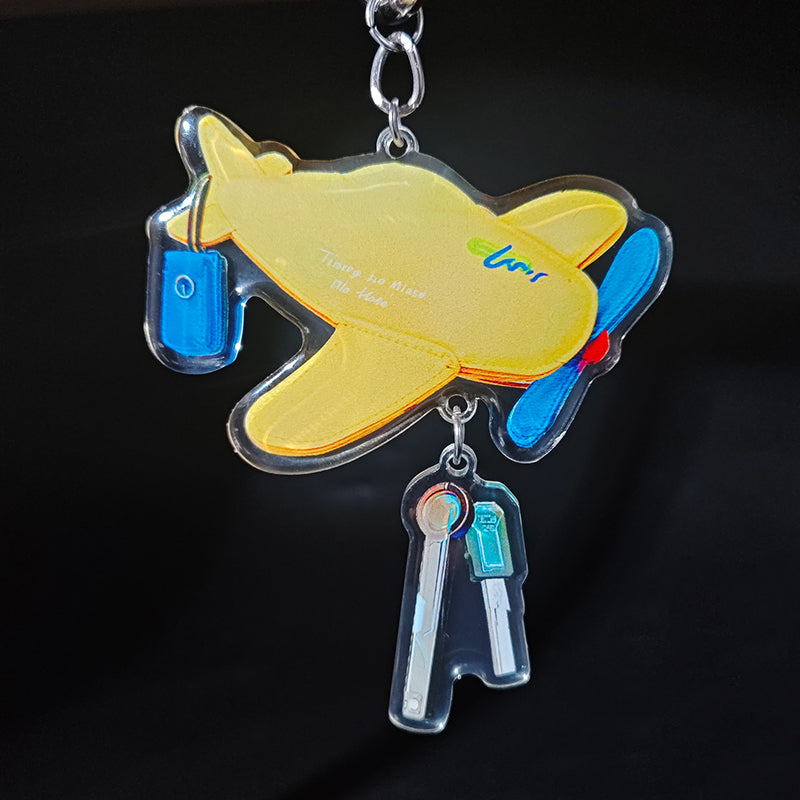 LOVEBUFF LAD Caleb Airplane Key Case Inspired Keychain Bag Charm (ships in 2 weeks)