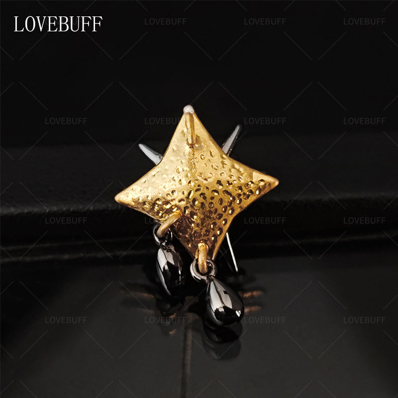 LOVEBUFF Path to Nowhere Coquelic Corn Poppy Red Flower Earrings