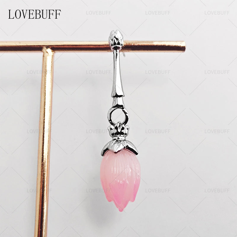 LOVEBUFF Love and Deepspace Caleb Netherlord Lotus Bell Inspired Earrings