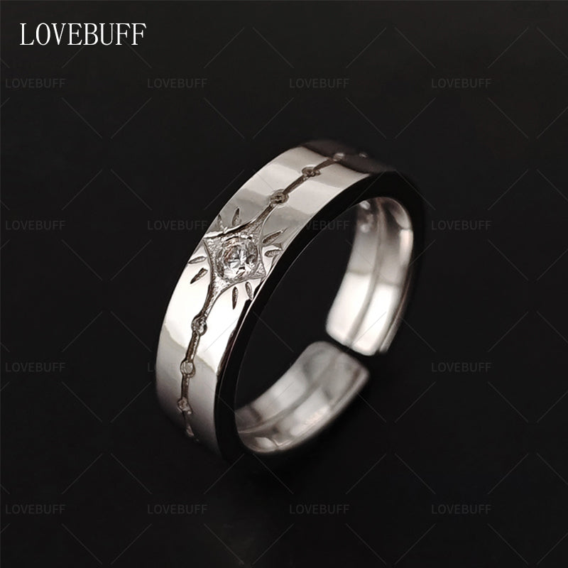 LOVEBUFF LAD Affinity 100 Rafayel Zayne Xavier Ring Style Silver Open Band