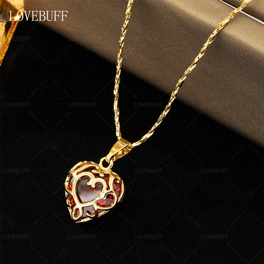 LOVEBUFF The Legend of Zelda Heart Container Inspired Pendant Necklace