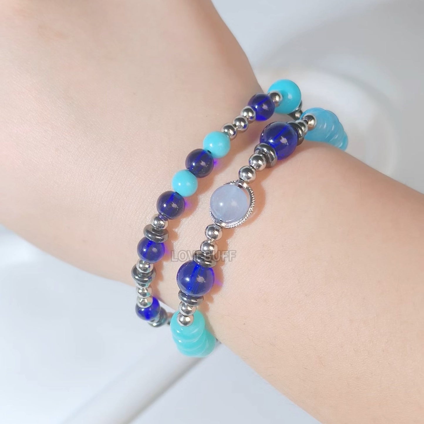 LOVEBUFF LAD You and Midsummer Zayne Runaway Waves MC's Beaded Layered Bracelet