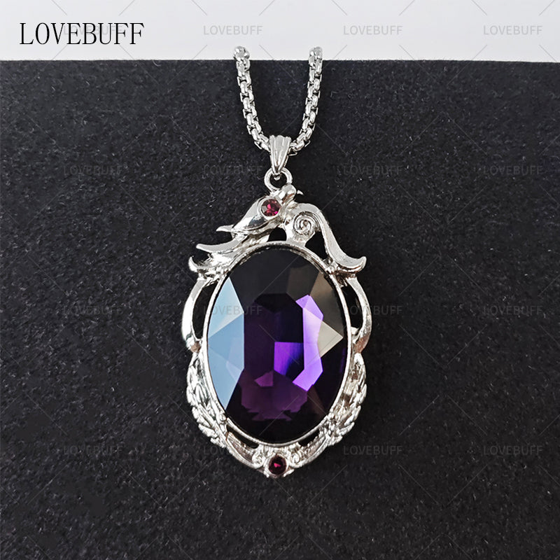 LOVEBUFF Identity V Cryptic Notes Cursed Sapphire Inspired Long Necklace