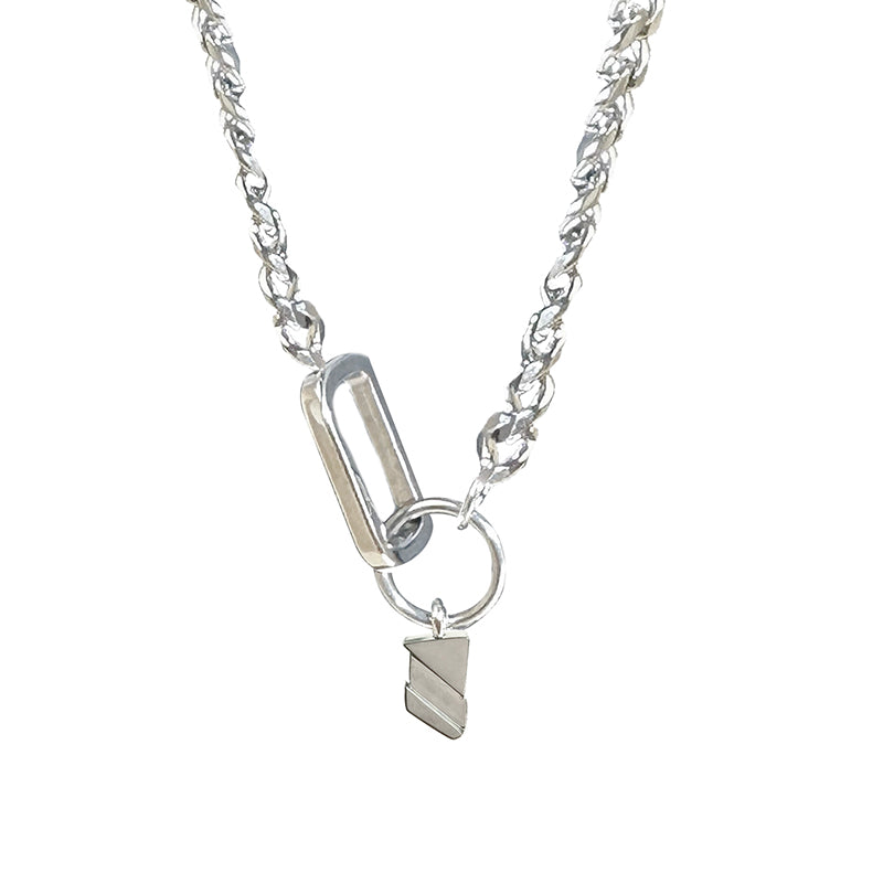 LOVEBUFF LAD Cosplay Athletic Rafayel Stainless Steel Leaf Pendant Link Chain Necklace