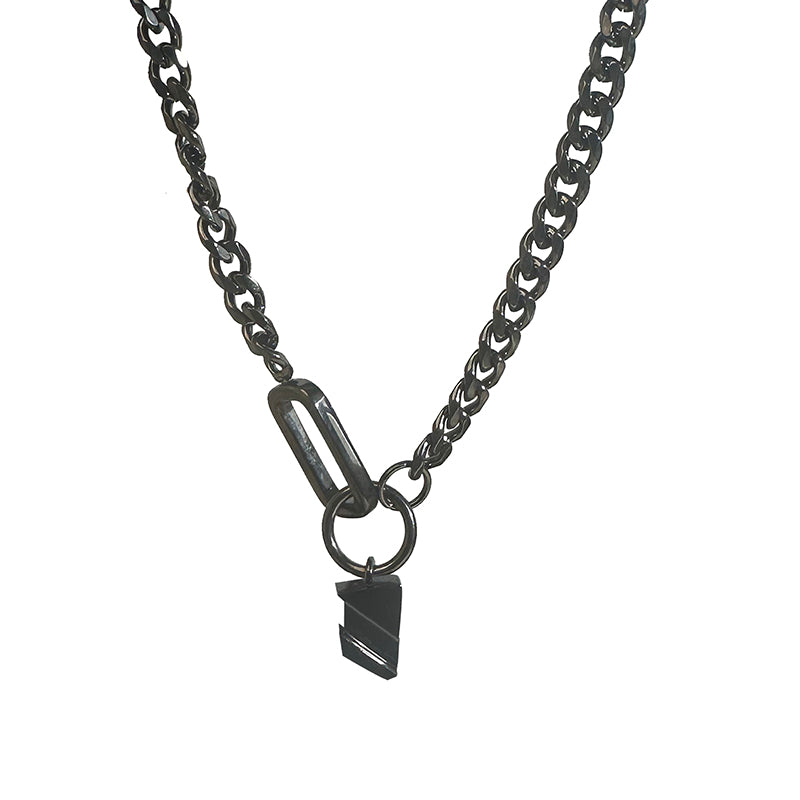 LOVEBUFF LAD Cosplay Athletic Rafayel Stainless Steel Leaf Pendant Link Chain Necklace