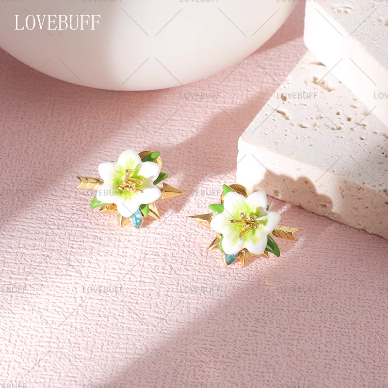 Artifact Viridescent Venerer Flower of Life In Remembrance of Viridescent Fields Inspired Stud Earrings