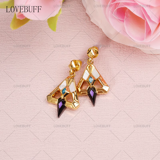 LOVEBUFF Genshin Impacto Artefacto Pabellón del Desierto Crónica Aro de Logos Legado del Desierto Pendientes de Alto Nacimiento