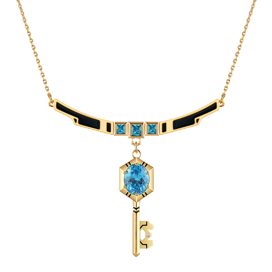 LOVEBUFF League of Legends LOL Hex Technology Key Pendant Necklace