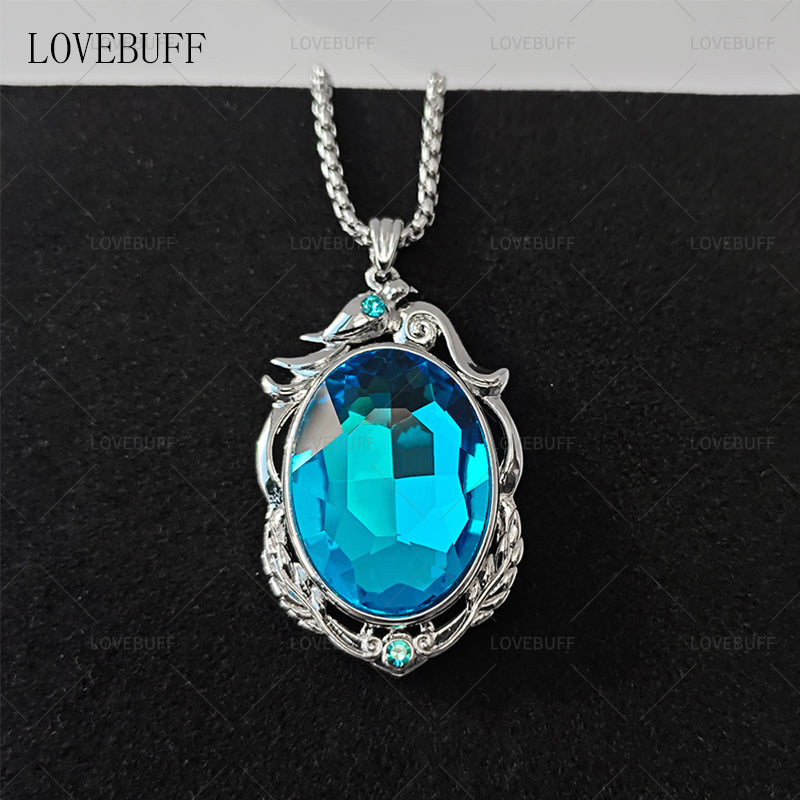LOVEBUFF Identity V Cryptic Notes Cursed Sapphire Inspired Long Necklace