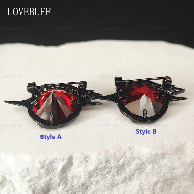 LOVEBUFF Love And Deepspace Sylus Mephisto Crow Brooch Inspired Enamel Pin