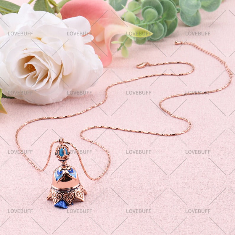LOVEBUFF Genshin Impact Wanderer Scaramouche Tulaytullah's Remembrance Style Collar con colgante de campana para cosplay y uso diario, regalo para ella/él y jugadores