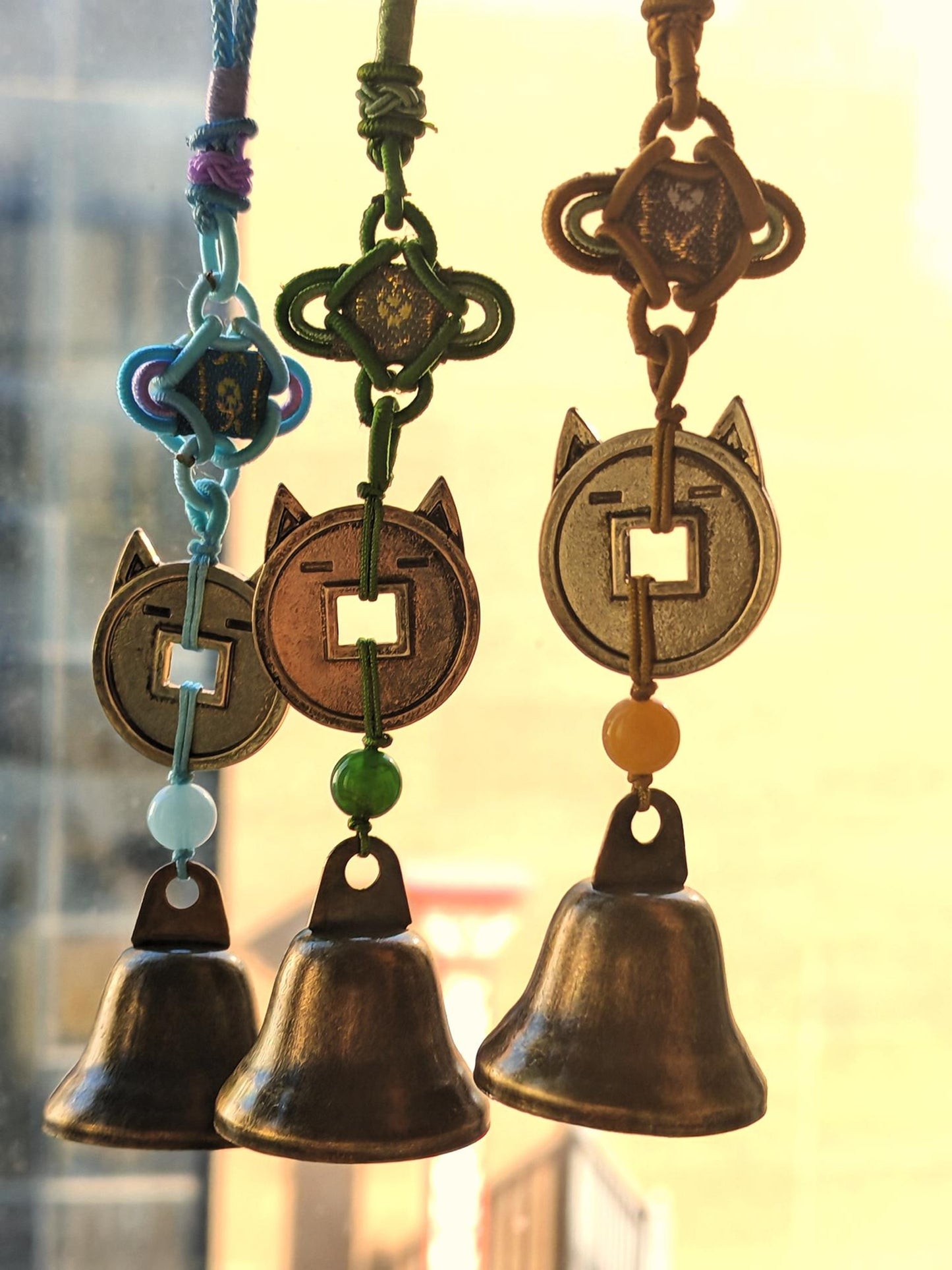 LOVEBUFF Where Winds Meet Meow Meow Cat Coin Bell Pendant Bag Charm