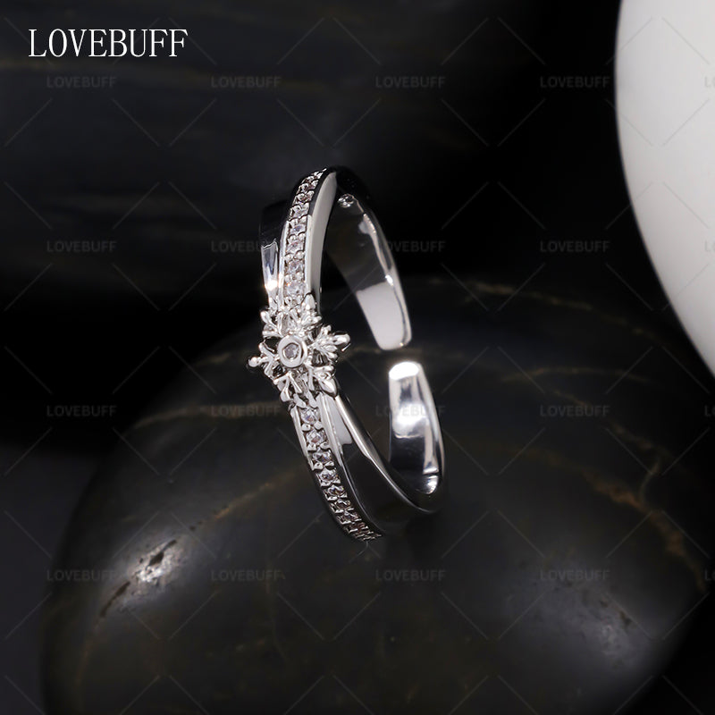 LOVEBUFF LAD Affinity 100 Rafayel Zayne Xavier Ring Style Silver Open Band