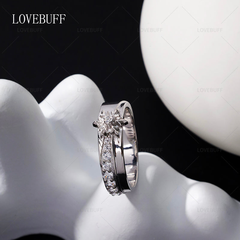 LOVEBUFF Love and Deepspace Rafayel Zayne Xavier Affinity 100 Silver Closed Ring (backorder ships in 10 days)