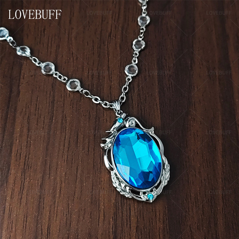 LOVEBUFF Identity V Cryptic Notes Cursed Sapphire Cosplay Necklace