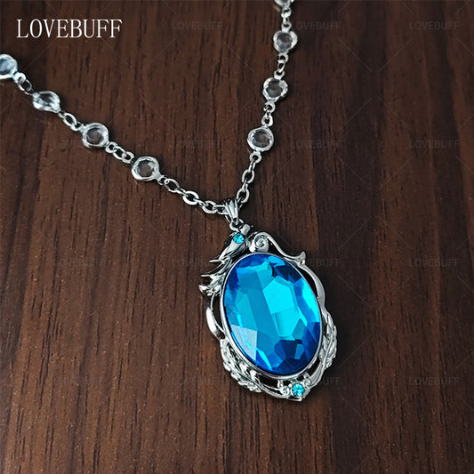 LOVEBUFF Identity V Cryptic Notes Cursed Sapphire Cosplay Necklace