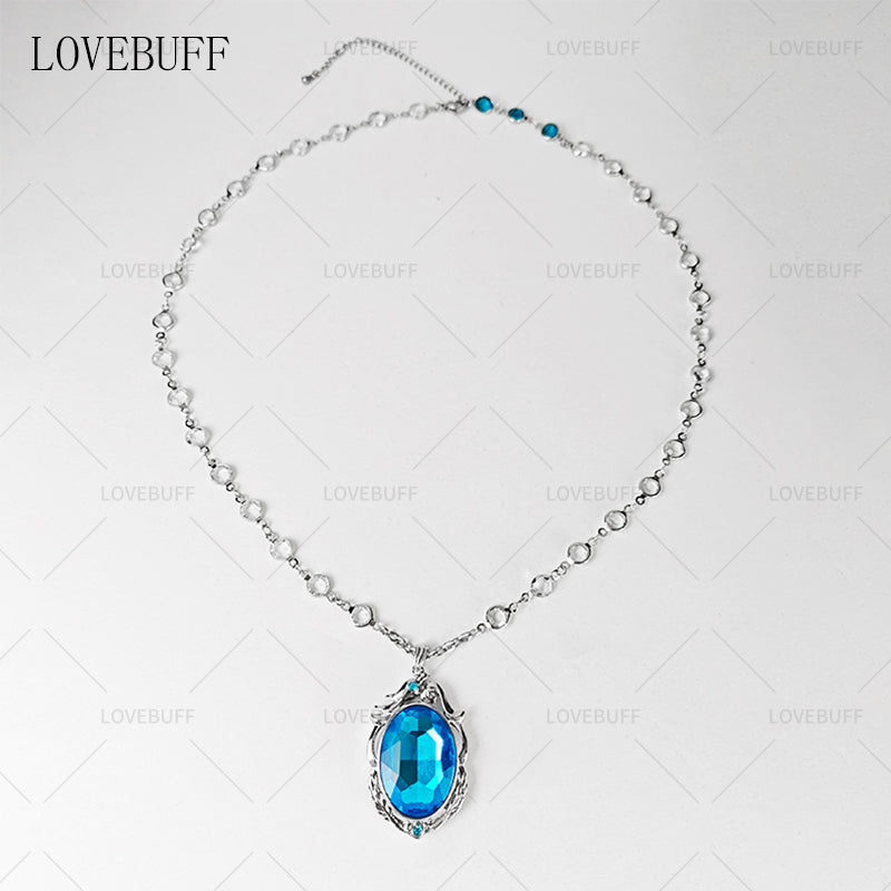 LOVEBUFF Identity V Cryptic Notes Cursed Sapphire Cosplay Necklace