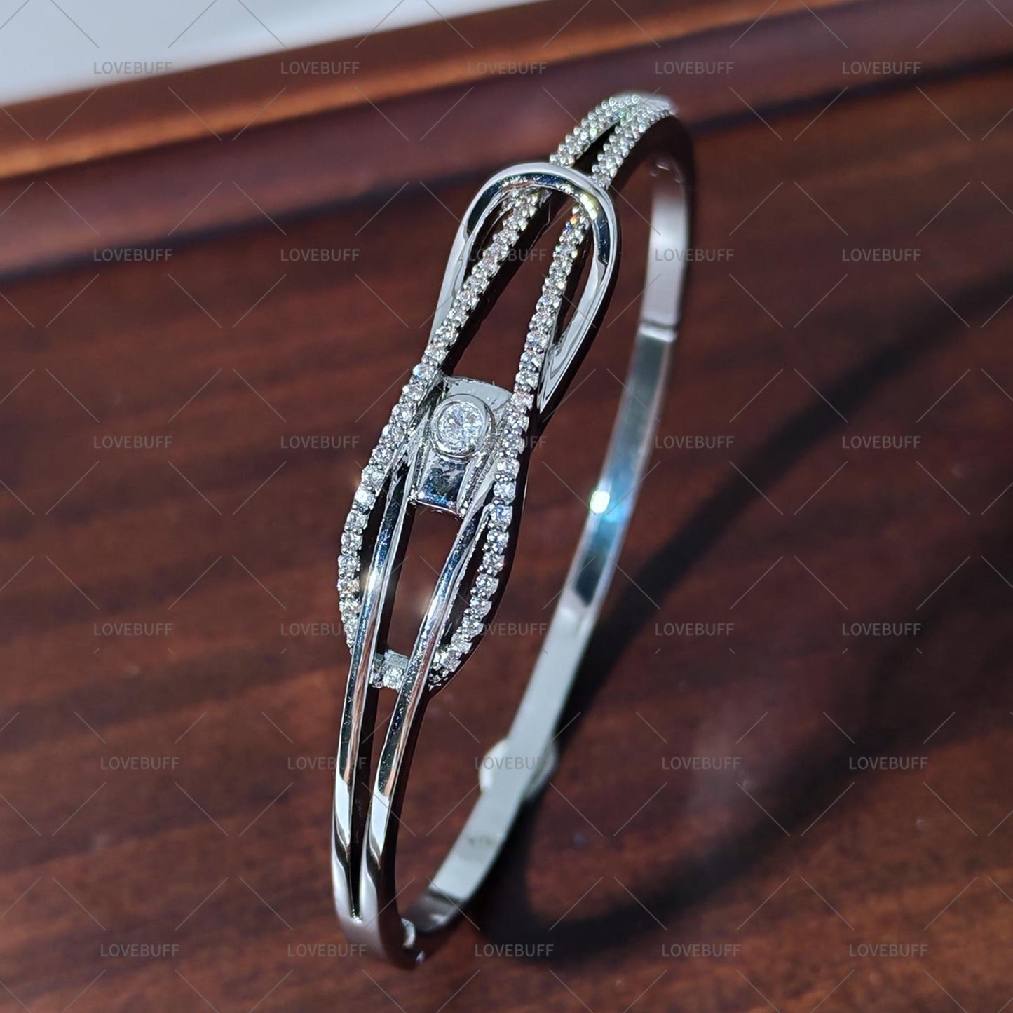 LOVEBUFF LAD Spring and Flowers Caleb Floating Floraletter Twisted Bracelet